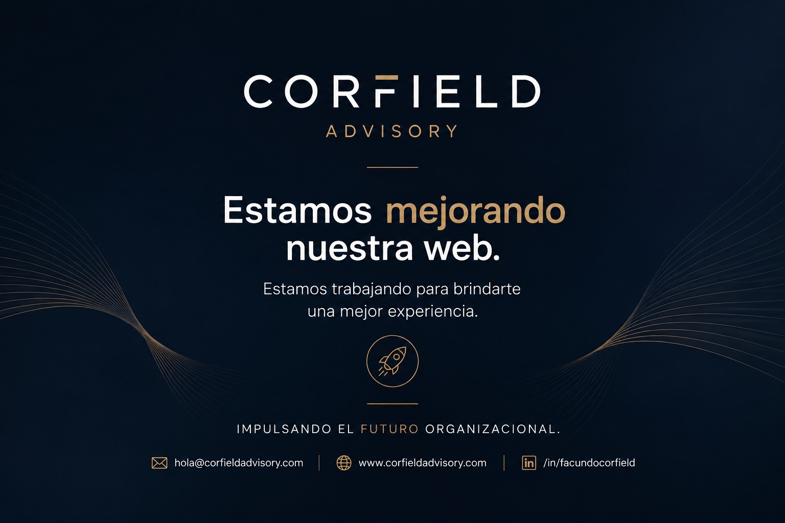 CORFIELD Advisory - Estamos mejorando nuestra web